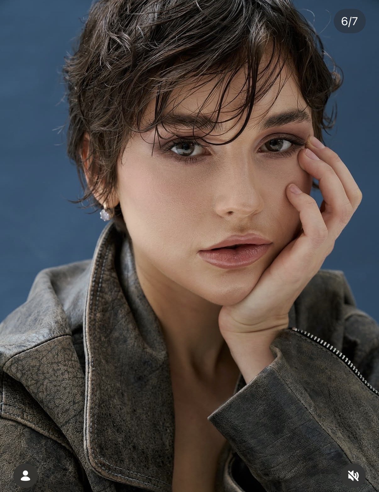 Moody leather-jacket portrait shot by a previous workshop participant