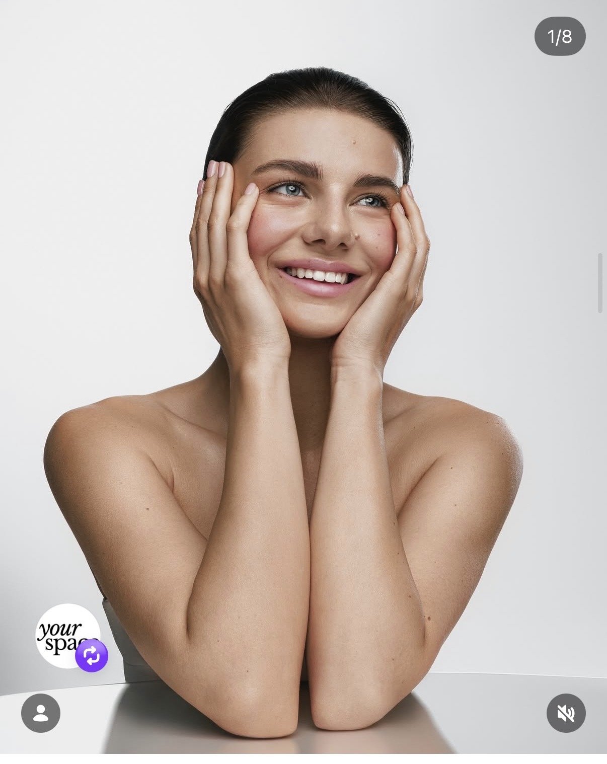 Skincare beauty shot by a previous workshop participant